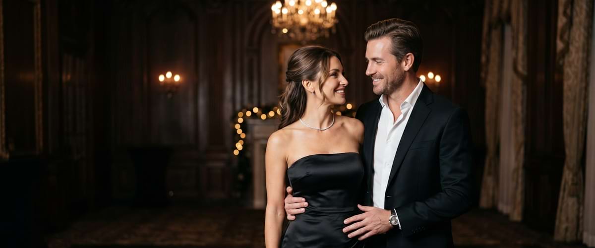 Toronto sugar dating couple enjoying dinner at a luxury restaurant